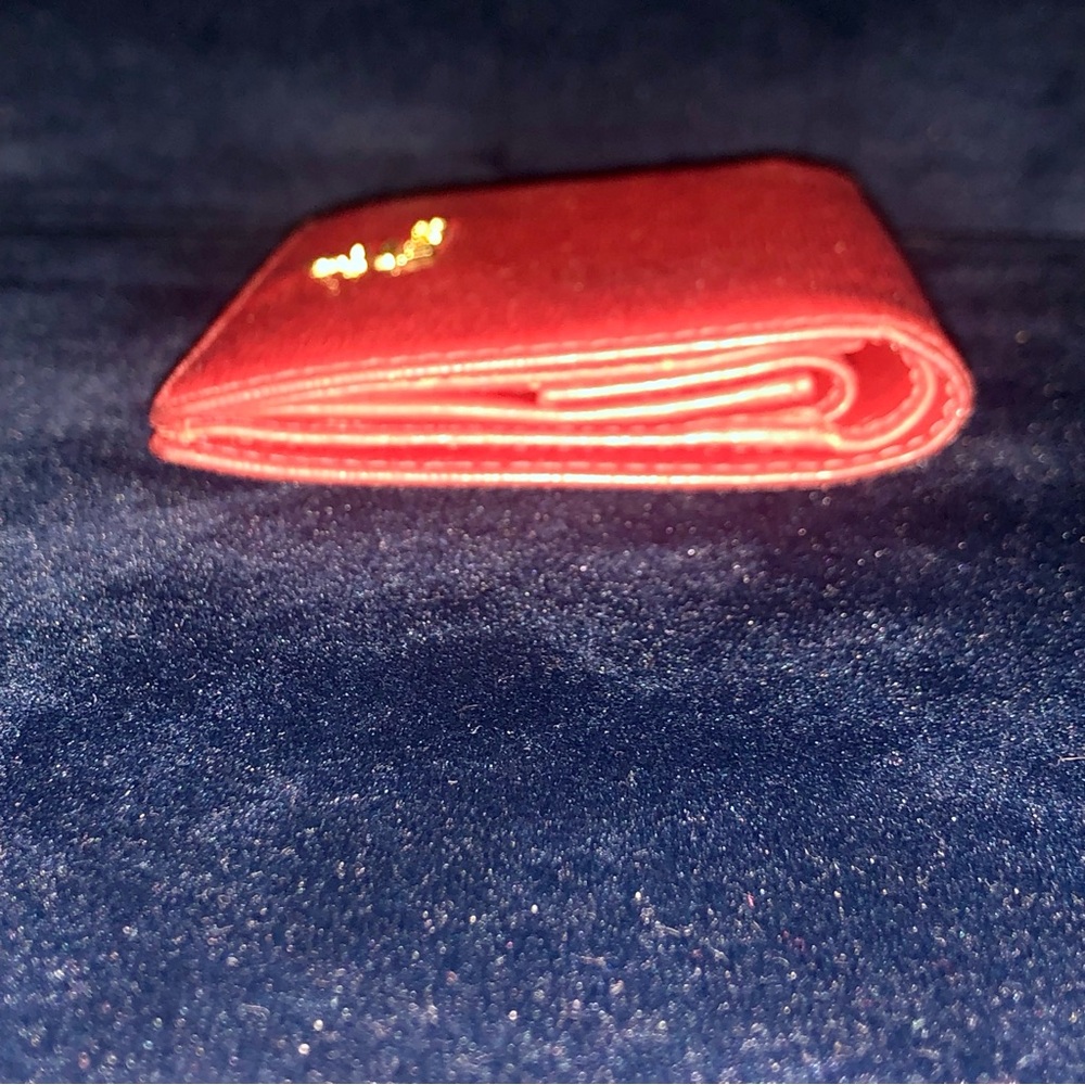 Prada Vitello Move Red Small Leather Wallet - Picture 3 of 12